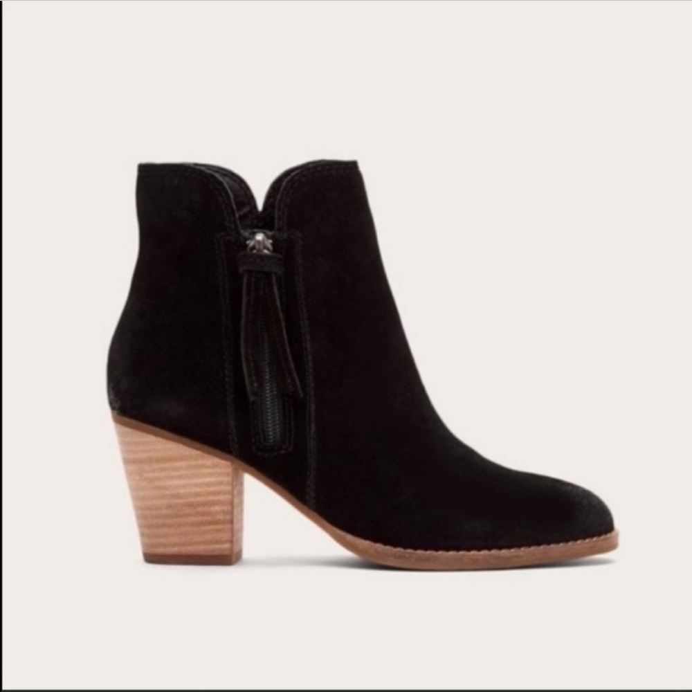Frye Black Suede Ankle Booties - Picture 11 of 11